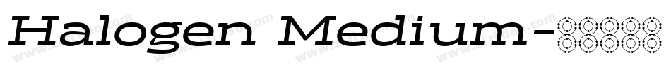 Halogen Medium字体转换